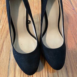 Perfect Black Suede Heels